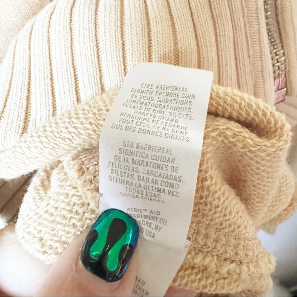 Aerie Down to Earth Cozy Yellow Hoodie - Picture 9 of 13